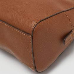 Pre Owned Michael Kors Brown Leather Mini Satchel