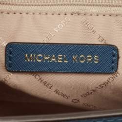 Pre Owned Michael Kors Blue Leather Small Selma Crossbody Bag