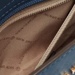 Pre Owned Michael Kors Blue Leather Small Selma Crossbody Bag