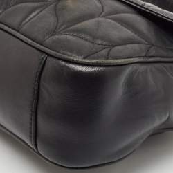 Michael Kors Black Quilted Leather Large Peyton Shoulder Bag