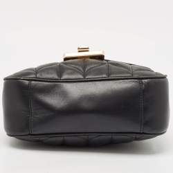 Michael Kors Black Quilted Leather Large Peyton Shoulder Bag