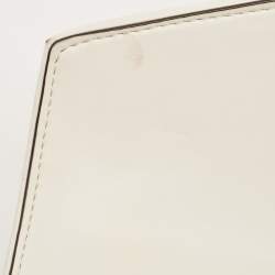 Pre Owned Michael Kors White Quilted Leather Medium Rose Shoulder Bag