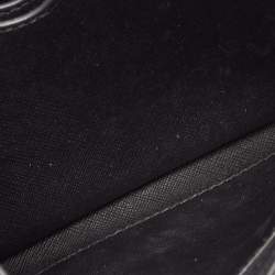 Michael Kors Black Leather Flap Wallet On Chain