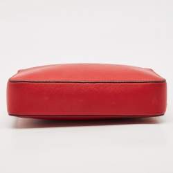 Michael Kors Red Leather Jet Set Camera Crossbody Bag