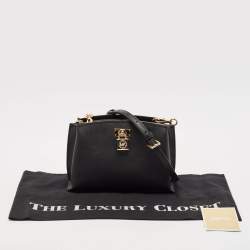 Pre Owned Michael Kors Black Leather Ruby Crossbody Bag