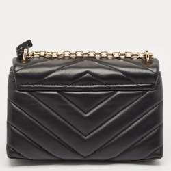 Pre Owned Michael Kors Black Quilted Leather Cece Shoulder Bag