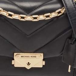 Pre Owned Michael Kors Black Quilted Leather Cece Shoulder Bag