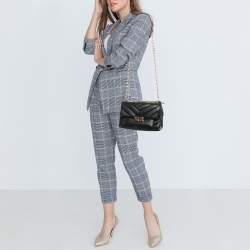 Pre Owned Michael Kors Black Quilted Leather Cece Shoulder Bag