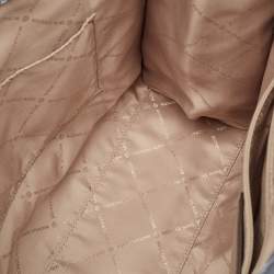 Pre Owned Michael Kors Blue Signature Denim Medium Mirella Tote