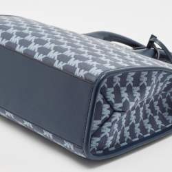 Pre Owned Michael Kors Blue Signature Denim Medium Mirella Tote