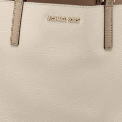 Michael Kors Beige/Cream Leather Large Kelli Tote