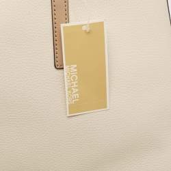 Michael Kors Beige/Cream Leather Large Kelli Tote