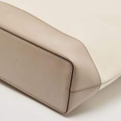 Michael Kors Beige/Cream Leather Large Kelli Tote