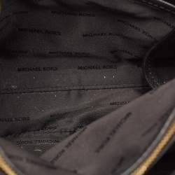 Pre Owned Michael Kors Black Leather Small Cynthia Tote