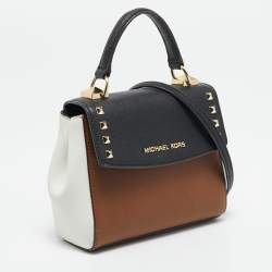 Michael Kors Tri Color Leather Mini Karla Top Handle Bag