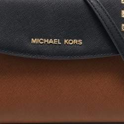 Michael Kors Tri Color Leather Mini Karla Top Handle Bag