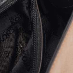 Michael Kors Tri Color Leather Mini Karla Top Handle Bag