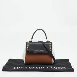 Michael Kors Tri Color Leather Mini Karla Top Handle Bag