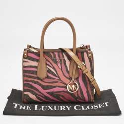 Michael Kors Multicolor Coated Canvas and Leather Small Maple Tote