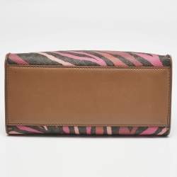 Michael Kors Multicolor Coated Canvas and Leather Small Maple Tote