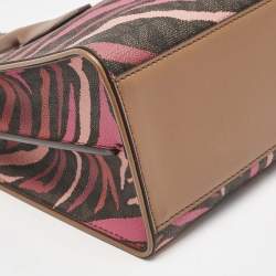 Michael Kors Multicolor Coated Canvas and Leather Small Maple Tote