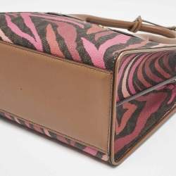 Michael Kors Multicolor Coated Canvas and Leather Small Maple Tote