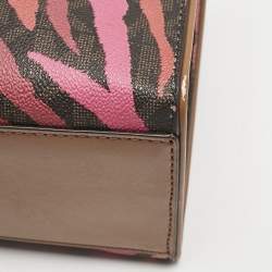 Michael Kors Multicolor Coated Canvas and Leather Small Maple Tote