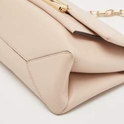 Michael Kors Poudre Beige Leather Cece Top Handle Bag