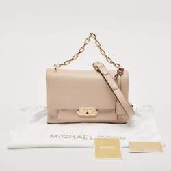 Michael Kors Poudre Beige Leather Cece Top Handle Bag