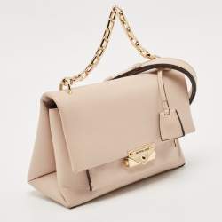 Michael Kors Poudre Beige Leather Cece Top Handle Bag