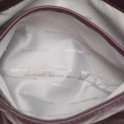 Micheal Kors Purple Leather Large Sloan Shoulder Bag