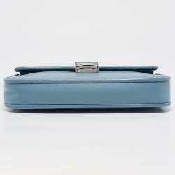 Michael Kors Pale Blue Leather Bradshaw Small Shoulder Bag