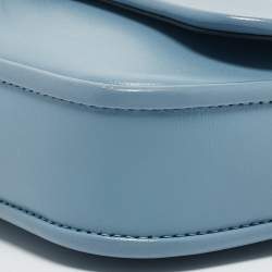 Michael Kors Pale Blue Leather Bradshaw Small Shoulder Bag
