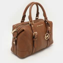 Michael Kors Brown Leather Small Ginger Satchel