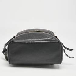 Michael Kors Black Leather Small Rhea Backpack