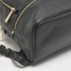 Michael Kors Black Leather Small Rhea Backpack