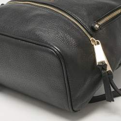 Michael Kors Black Leather Small Rhea Backpack