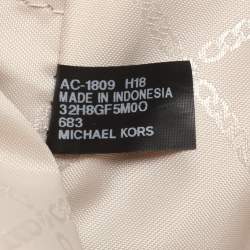 Pre Owned Michael Kors Red Leather Rose Studded Crossbody Bag