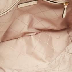 Pre Owned حقيبة يد توتس مايكل كورس جيت سيت قماش مغطى رمادي بتصميم مميز متوسطة