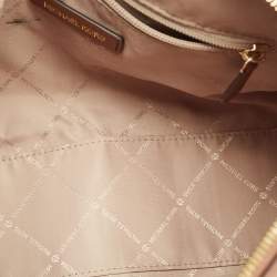 Michael Kors Brown Signature Coated Canvas and Leather Jet Set Travel Duffel bag