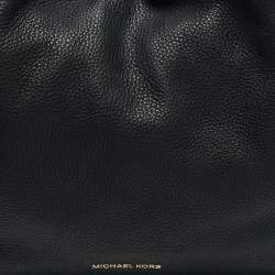 Michael Kors Black Leather Large Lillie Shoulder Bag