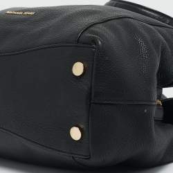 Michael Kors Black Leather Large Lillie Shoulder Bag