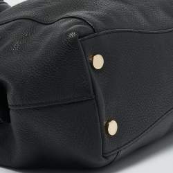 Michael Kors Black Leather Large Lillie Shoulder Bag