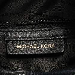 Michael Kors Black Leather Large Lillie Shoulder Bag