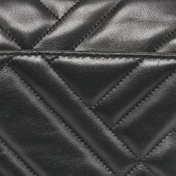 Michael Kors Black Quilted Leather Small Vivianne Flap Shoulder Bag
