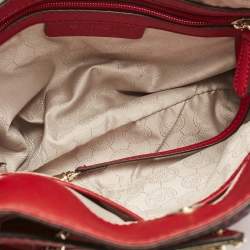 Michael Kors Red Leather Hamilton North South Tote