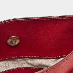 Michael Kors Red Leather Hamilton North South Tote