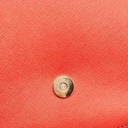 Michael Kors Red Leather Hamilton Messenger Bag