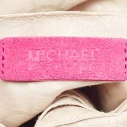 Michael Kors Pink Suede Billy Fringe Messenger Bag