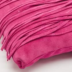 Michael Kors Pink Suede Billy Fringe Messenger Bag